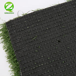 QINGZHOU karpet rumput buatan serbaguna 30mm tinggi tumpukan hijau tua/hijau muda PP + dukungan Nonwoven lapangan sepak bola tahan lama - Product Image 6