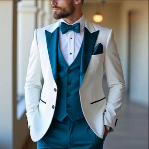 Costumes de <span class=keywords><strong>mariage</strong></span> <span class=keywords><strong>pour</strong></span> hommes de haute qualité en gros, costumes slim fit, smoking 3 pièces, costumes de cérémonie <span class=keywords><strong>pour</strong></span> hommes - Product Image 6
