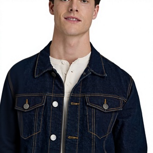 Veste en jean pour homme personnalisée à faible MOQ, délavage à la pierre, 100 % coton, séchage rapide, respirante, OEM, haute qualité - Product Image 6