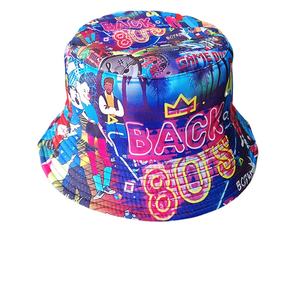 Chapeau seau extérieur unisexe avec logo personnalisé pêcheur pleine impression réversible rétro parasol hip-hop imprimé chapeau de protection solaire - Product Image 2