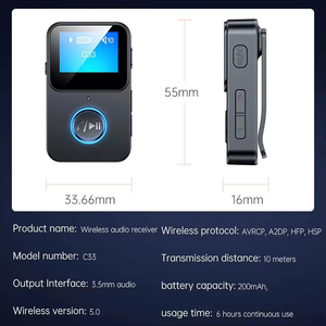 Mini reproductor MP3 con pantalla LCD, Bluetooth 5.0, batería recargable, diseño portátil, duración de la batería de hasta 10 horas - Product Image 5