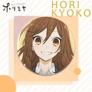 Broche Anime Horimiya, Badge Cosplay, Hori Kyouko <span class=keywords><strong>Miyamura</strong></span> Izumi, Icônes Rondes de Dessins Animés, Épinglette en Tôle pour Sac à Dos et Vêtements - Product Image 6