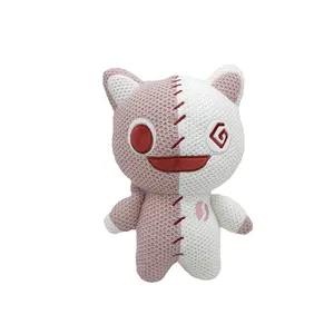 2024 New arrival Factory Wholesale Reborn Cat Plush Toys Break Heart Goth Doll crochet Animal Toys Children girl gift