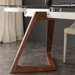 مبيعات المصنع مباشرة مستطيله من الزجاج المقسى ممتاز لون الجوز خشب صلب ممتد - Product Image 5