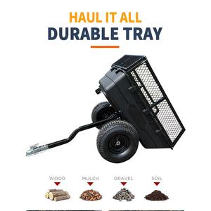 680kg açık çok fonksiyonlu bahçe Avt römork kamyon Tow-Goods mal taşıma ağır Atv vagon ile tekerlekler - Product Image 5