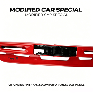 Spazzole tergicristallo KCTION 2026 con telaio in metallo cromato rosso, universali con attacco a U, per auto, da 14 a 28 pollici, per tutte le stagioni - Product Image 3