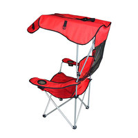 Chaise de camping pliable de luxe portable de haute qualité pour l'extérieur, avec auvent, pour la randonnée, les voyages, la pêche et la plage - Vente en gros usine