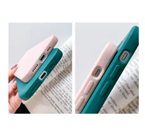 Capa de celular de silicone tpu macio, baixo preço, fosco, à prova de choque, borracha macia, para iphone 12 13 pro max