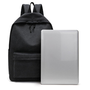 Custom Fashionable Custom School Bagpack Men Outdoor Sports Rucksack Laptop Bags <b>Black</b> Mens Canvas <b>Backpack</b> - Product Image 3