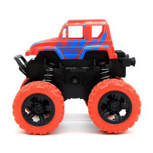 Voiture jouet tout-terrain pour garçons, en plastique avec amortisseur, couleur rouge et bleue, 4 roues, jouet pour enfants - Product Image 4