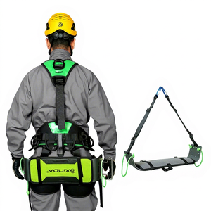 Ceinture de sécurité Xinda à cinq points, réglable, pour travaux en hauteur, en polyester, résistance à la rupture de 1200 kg, acier inoxydable - Product Image 1