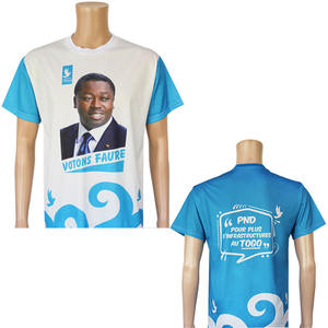 Materiali per la campagna Togo con stampa personalizzata 100% maglietta politica della campagna elettorale in poliestere - Product Image 4