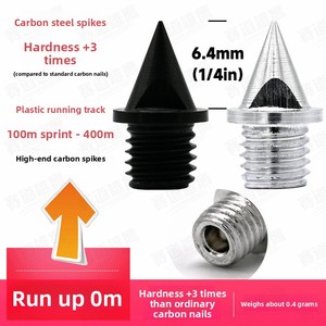 <span class=keywords><strong>Pointes</strong></span> <span class=keywords><strong>de</strong></span> crampons légères en acier au <span class=keywords><strong>carbone</strong></span> Track Eagle - <span class=keywords><strong>Pointes</strong></span> courtes et <span class=keywords><strong>pointes</strong></span> <span class=keywords><strong>de</strong></span> saut 1/4" et 3/8" - Accessoires pour chaussures - Product Image 4