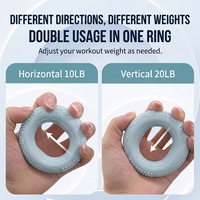 Cincin Genggaman Tangan Silikon Profesional Merk CWM Model 011 Dua Tingkat Resistensi Latihan Rehabilitasi Kekuatan Lengan 0.1kg