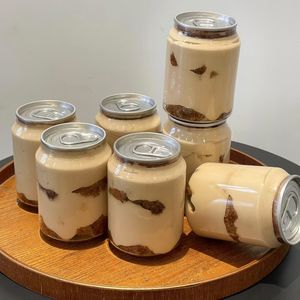 Envase Transparente de Plástico PET de 250ml, 330ml, 500ml, Personalizado, con Anillo de Sellado, para Té con Leche, Zumo de Frutas, Pastel, Batido - Libre de BPA - Product Image 6