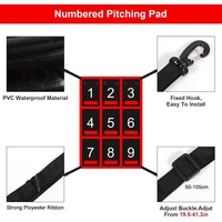Tableau de cible carré à neuf cases pour baseball/softball, numéros 1-9, modèle 01, 7 pieds, équipement d'entraînement pour lanceurs et frappeurs