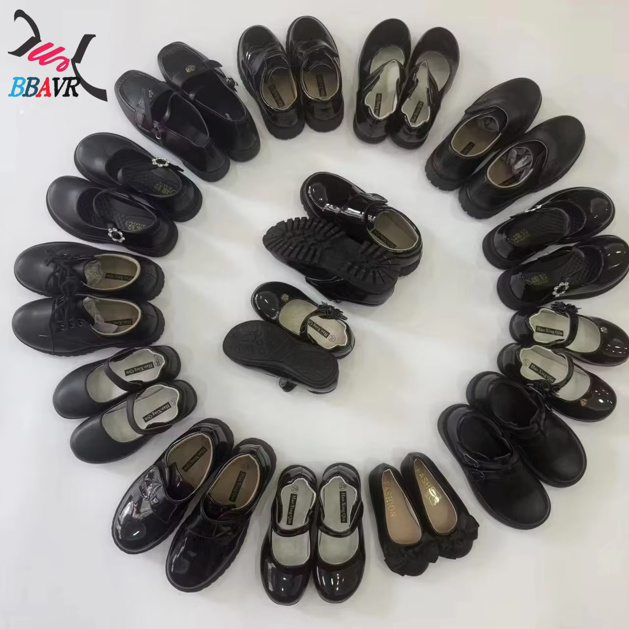 Children's Black School Shoes Soft Sole Comfortable Children's…