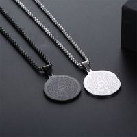 Pendentif religieux mains en prière, collier chrétien en acier inoxydable couleur argent et or pour femmes et hommes, cadeau bijoux