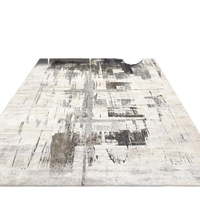 Tapis synthétique en polyester moderne abstrait 3D personnalisé fabriqué à la machine à partir d'usine chinoise pour un usage domestique dans l'espace de prière du salon