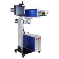 Machine de marquage laser CO2 avec système de gravure Galvo, refroidissement par air, équipement de codage QR et de marquage de date