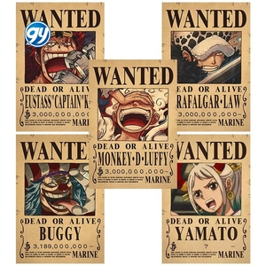 144 Designs Offre Spéciale Law Nica <span class=keywords><strong>Luffy</strong></span> Zoro Nami Sanji Papier Décoratif Hd Impression Japon Anime <span class=keywords><strong>One</strong></span> Pieces <span class=keywords><strong>Wanted</strong></span> Affiche - Product Image 6
