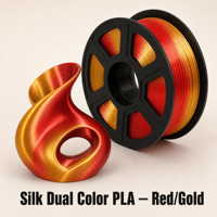 Fil PLA soyeux pour impression 3D, double couleur, 1,75 mm, pour impression effet soie