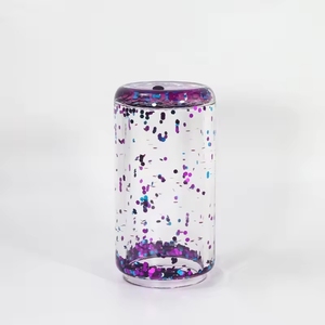 Bicchiere in Vetro Riutilizzabile per Sublimazione 16oz Trasparente a Doppia Parete con Coperchio in Legno Logo Personalizzabile Design Contemporaneo - Product Image 4