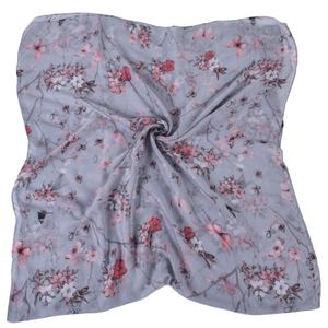 Écharpe en coton et lin à motif floral de fleurs de prunier style coréen, mode printemps-été, foulard pour femme, cache-cou, châle, vente en gros, musulman - Product Image 4