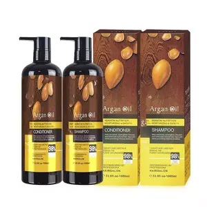 Shampoo natural para cabelos com óleo de argan, shampoo reparador nutritivo para cabelos danificados, shampoo natural para cabelos leves e frios, atacado de fábrica