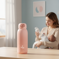 NB-TN308A 2026 Chauffe-biberon portable rechargeable en acier inoxydable 350 ml, contrôle tactile, température réglable, USB