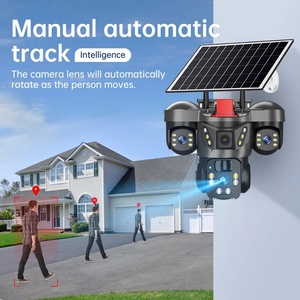 15mp 3lens Solar 4g/Wifi Sim Card <b>Camera</b> AI Human Tracking Two-Way Audio Home Wireless Security Surveillance Solar Cctv <b>Camera</b> - Product Image 3