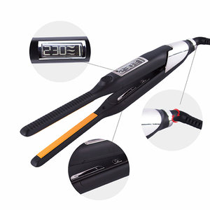 Slim Plates Small Pencil Flat Iron Short <strong>Hair</strong> Mini Dual Voltage Private Label Man Titanium <strong>Hair</strong> <strong>Straightener</strong> <strong>for</strong> <strong>Men</strong> Making - Product Image 2
