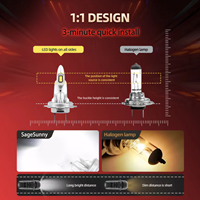 Lampu Kabut LED Aluminium H7 Putih 6500K dengan Kit DRL Tahan Air IP67 Universal untuk Visibilitas yang Ditingkatkan