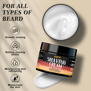 Crème à raser pour hommes, pour une épilation facile des poils, adoucit la moustache, nettoyage doux, soin de la barbe, crème à raser moussante - Product Image 3