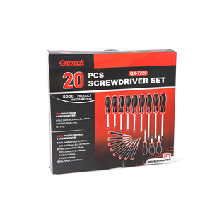 <b>Screwdriver</b> Set 20 Pc Magnetic Tip Cross Phillips Bit Anti-Slip Handle Plastic Grip Standard <b>Screwdriver</b> Diy Tool Kit - Product Image 4