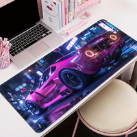 Grand tapis de souris d'ordinateur personnalisé tapis de souris en caoutchouc avec bord cousu scellant CF LOL jeu tapis de bureau d'ordinateur vente directe d'usine