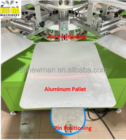 Imprimante sérigraphique automatique chinoise 6 couleurs 10 stations pour t-shirts, vêtements et objets plats