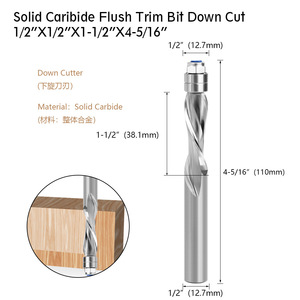 Solid Router Bit 1/2 Shank K20 Tungsten Carbide With Bearing For Woodworking - Product Image 5