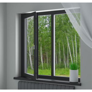 マルチポイントロックシステム異なるタイプアルミ合金盗難防止グリッド開き外開口窓 - Product Image 5