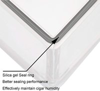 Boîte de présentation pour cigares en acrylique sur mesure |   Présentoir de vente au détail en Lucite transparent OEM