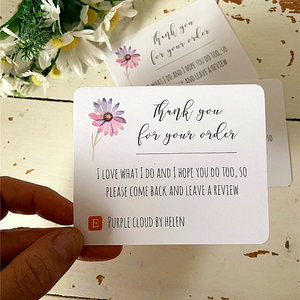 Carte de remerciement de luxe, petite entreprise, merci pour votre achat, carte commerciale minimale, cartes de remerciement, emballage de commande - Product Image 4