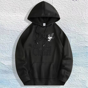 Almacén Local en EE. UU.: Sudadera con Capucha Gótica de Algodón 100% con Estampado de Querubín y la Frase '<span class=keywords><strong>One</strong></span> Life <span class=keywords><strong>One</strong></span> <span class=keywords><strong>Chance</strong></span>', 7 Colores - Product Image 1