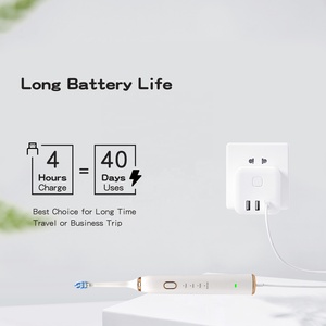 Cepillo de Dientes Eléctrico Sónico Real con 12 Ajustes de Intensidad, Recargable Rápido, Resistente al Agua IPX7 para Adultos, con 42000 <span class=keywords><strong>VPM</strong></span> y 3 Cabezales de Cepillo - Product Image 6