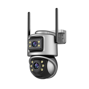 ICSEE WIFI圆顶网络闭路电视摄像机双镜头室内安全夜视监控跟踪昼夜支持双向音频 - Product Image 1