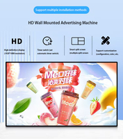 Écran publicitaire LCD 32 43 49 55 pouces 2K/4K 1000-2500 NITS, affichage numérique Android mural pour intérieur