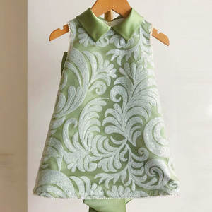 Robe d'été pour enfants personnalisée Big Bow Sequin Party Night Birthday Festival Baby Girl - Product Image 4