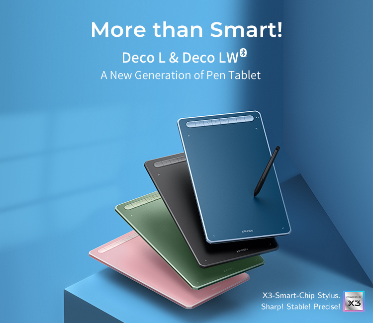 XP Pen Deco LW Wireless 10x6inch - Precision Drawing Tablet