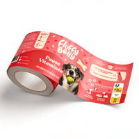Etiquetas Adhesivas de Papel con Código de Barras, Resistentes al Agua, Personalizadas por el Fabricante, con Logotipo, para Etiquetas de Empaquetado de Alimentos para Mascotas