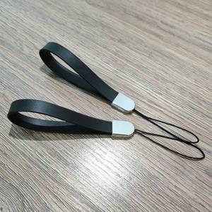 สายคล้องโทรศัพท์หนัง PU หัวเข็มขัดโลหะสีดำ พวงกุญแจพกพาสำหรับโทรศัพท์มือถือ หูฟังบลูทูธ ไดรฟ์ USB ขวดน้ำ - Product Image 2
