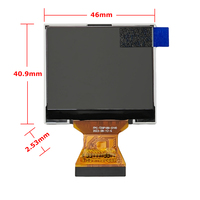 2.0 inci resolusi 320x240 6Bit RGB Antarmuka 40pin TFT layar LCD 2.0 inci persegi Lcd modul dengan Panel sentuh opsional